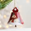 Iron Christmas Santa/Snowman Bells Hanging Pendant Home Festival Window Ornament Holidays Office Embellishment