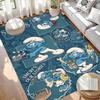 Custom Name Personalized The Smurfs Print Carpet, Versatile Home Decor Rug, for Playroom, Apartment, Balcony, Entryway, Hallway Gift