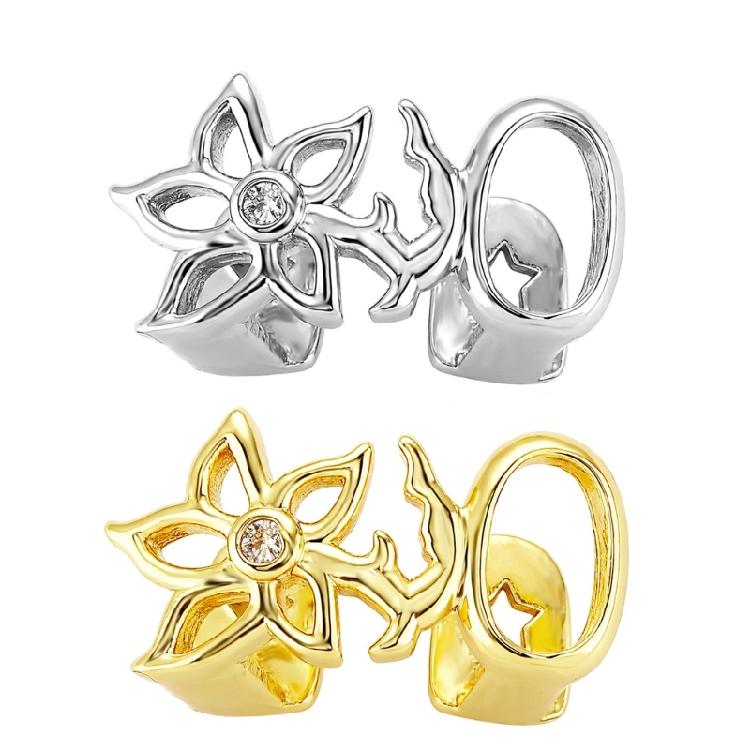 Unique Hollow Flower Designs Teeth Fashion Accessories Decoration Portable for Enhancing Your Fashion Statement Pieces