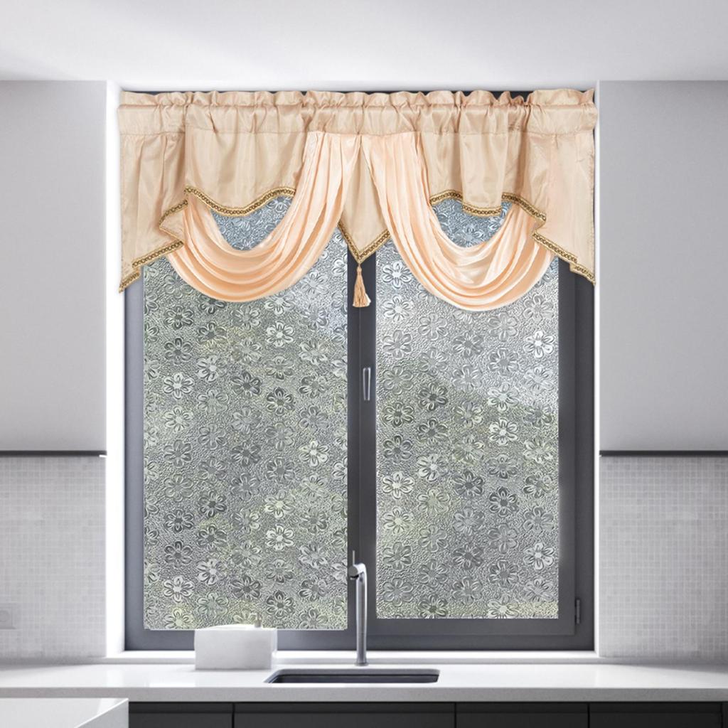 Elegant Window Valance for Home Decor - Rod Pocket Curtain Treatment