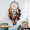 Handmade Glowing In Dark Dreamcatchers Wall Decorations Feathered Tassels Wall Hanging Wind Chimes Decors for Bedroom