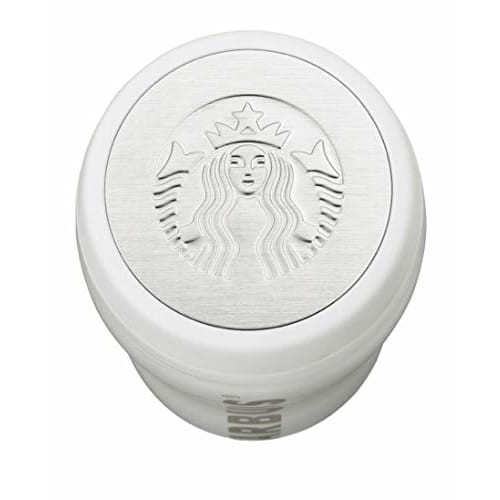 Starbucks Curved Stainless Steel Bottle, Matte White, 355ml