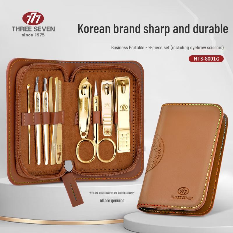 777 Stainless Steel 9-Piece Nail Clipper Set