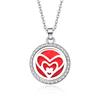 In-Stock Aromatherapy Hollow Diamond Pendant Necklace