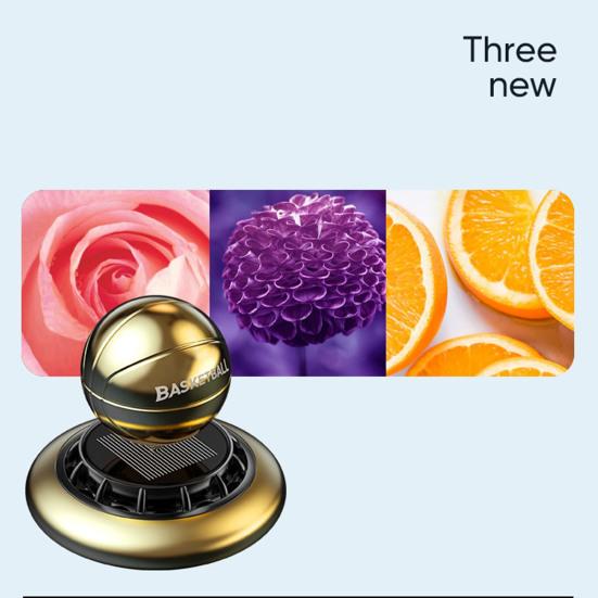 Solar Power Car Aromatherapy 360 Degree Rotation Air Freshener Creative Natural Plant Auto Air Purifier Interior