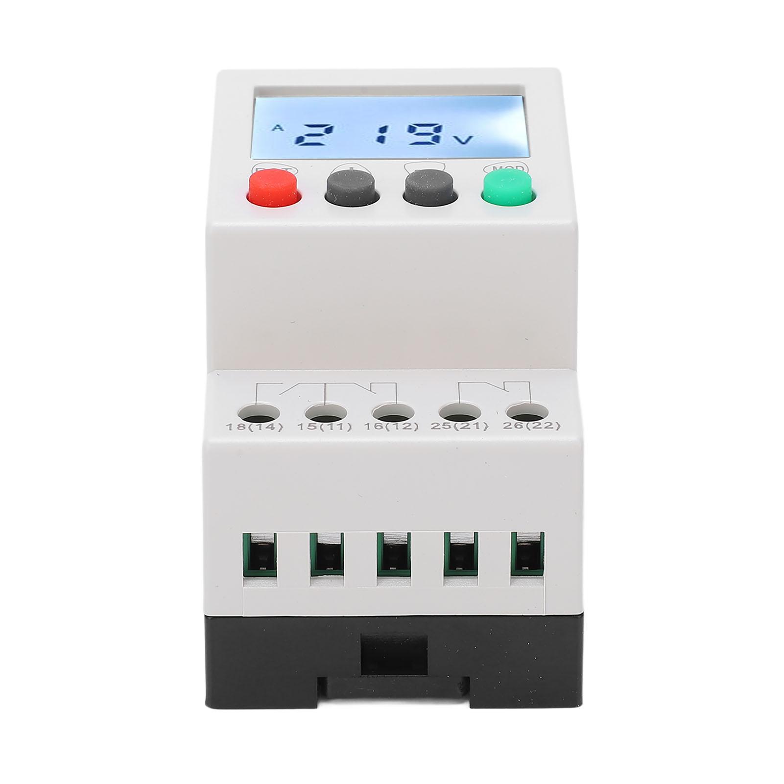 

ЖК-дисплей 3-фазное 4-проводное реле контроля напряжения Реле защиты от пониженного напряжения и перенапряжения 115277 В переменного тока