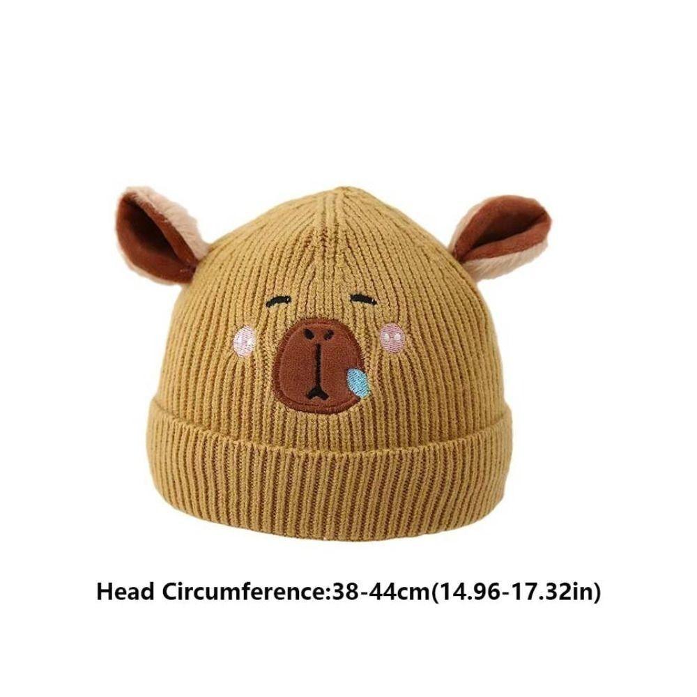 Capybara Baby Mütze Wolle Baby Strickmütze NEU Gehäkelte Mützen Herbst und Winter