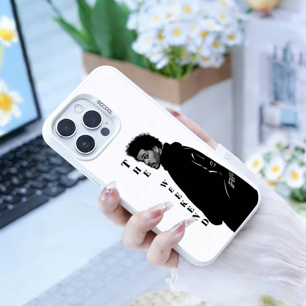 The Weeknd  Phone Case For iPhone 16,15,14,13,12,17,Pro,MAX White Matte Shockproof Cover