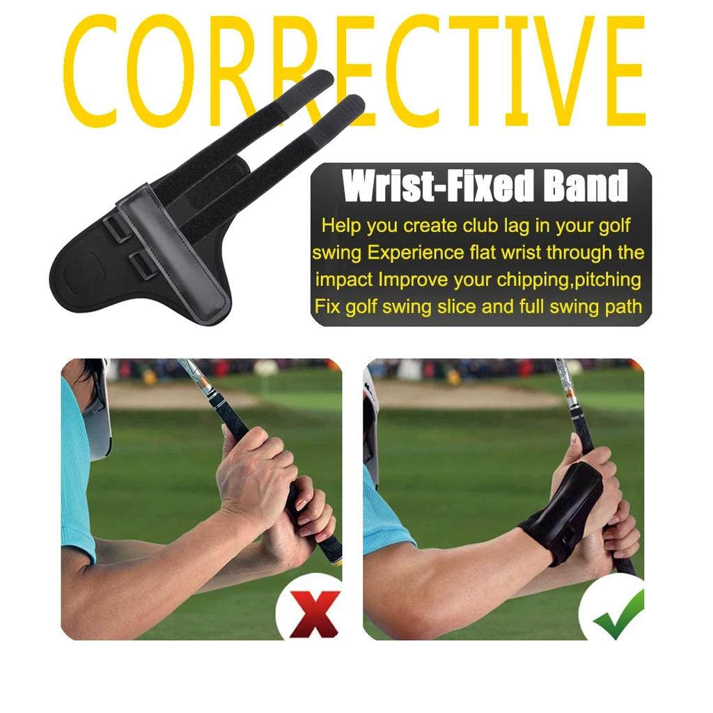 Golf Swing Aids Pro Power Band Ochraniacz na nadgarstek Smooth Connect-Easy Prawidłowy trening Narzędzia do ćwiczenia wyrównania gestów zamachu