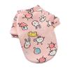 Cartoon Pet Clothes Plus Velvet Two-legged Sweater Fall Winter Hedging Casual Vests Cat T-shirt Puppy Dogs Clothes for Small Pet