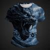 Men's T-Shirts Retro Animal Street 3d Print Short Sleeves Vintage Top T Shirt For Men Clothing Oversized Shirt Tee Summer T-Shirts Men’s