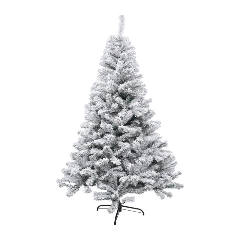 Exclusive Flocked White Christmas Tree, 45CM-4M, Encrypted Snow-Covered Decoration with Ornaments