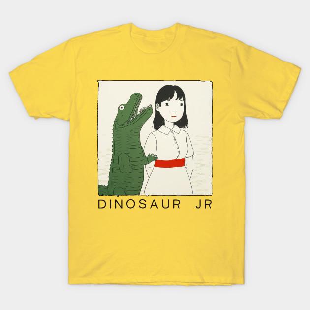 

Men Black Print T-shirt Dinosaur Jr. No-Cut Transfer Paper Print Cotton Tshirt 2XL жовтий