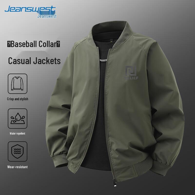 Jeanswest Men s 2026 Spring Windproof Flight Jacket L