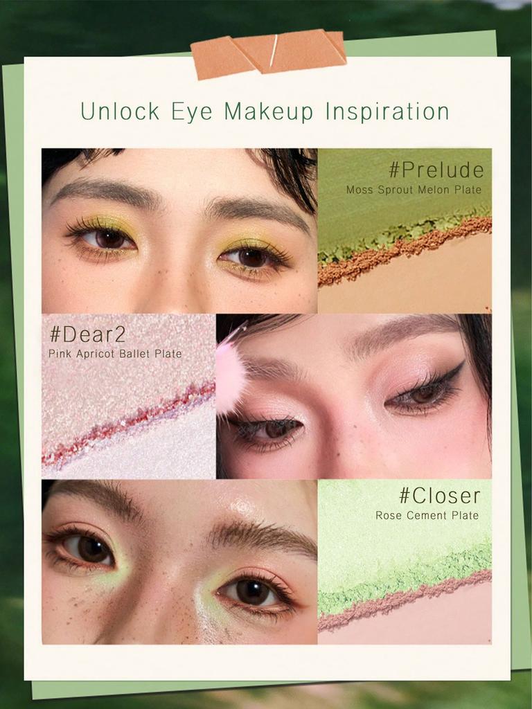 Cheeryep Eyeshadow Palette Prelude/Nude heart/Dear2/Lively/Flipped, Qianyan, 16 Colors, Shimmer, Satin, Multi-Color Tones, Holiday And Daily Use