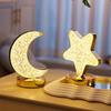 Internet Celebrity Star Moon Atmosphere Adjustable Lamp Crystal Night Light Bedroom Creative Bedside Lamp Decor Desk Lamp Gift