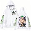 Autumn Fashion Streetwear One Piece Zoro Anime Hoodie Men Women Zip Up Jacket Graphic Print Long Sleeve Casual Hip Hop Pullover