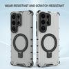 For Samsung Galaxy S26 Ultra Magnetic Case with Kickstand PC + TPU Phone Cover