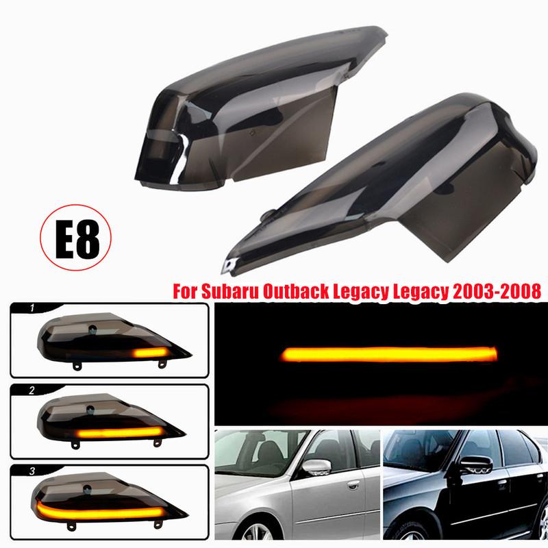 2 Stück LED Auto Rückspiegel Seiten Spiegel Blinker Leuchte Rückspiegel Repeater Lampe Für Subaru Outback Legacy Forester 2003-2008