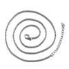 5pcs 10pcs 2pcs Stainless Steels Box Chian Necklace Choker Chain 46cm Lobster Clasp Beaded Chains DIY Jewelry Making Wholesale