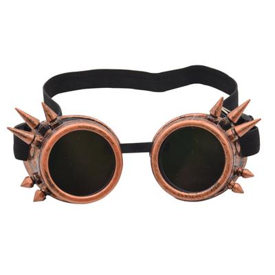 Vintage Brillen Cosplay Zubehör Steampunk Schutzbrillen Nieten Schweißbrillen Viktorianisch Punk Brillen für Steampunk Halloween