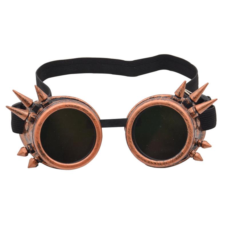 Steampunk helmet with goggles, retro glasses, outdoor sports gothic decoration, windproof protective eyewear, sunglasses