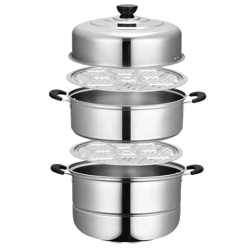 Dantemei 304 Stainless Steel 32cm Steamer & Soup Pot