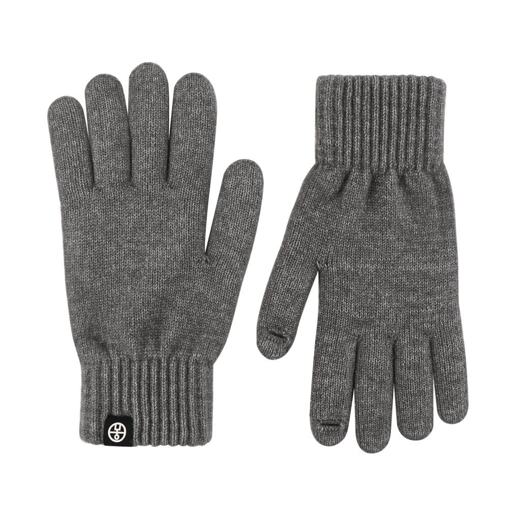 Winter Mink Imitation Solid Color Gloves