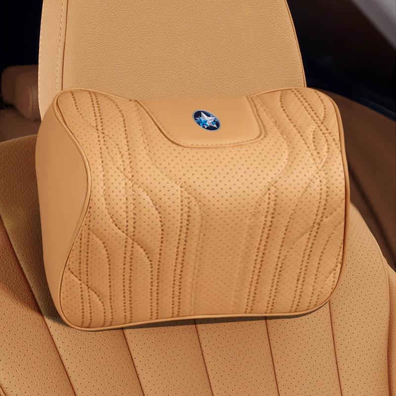 Venucia Car Neck and Lumbar Support Cushion - Memory Foam Comfort Headrest Pillow