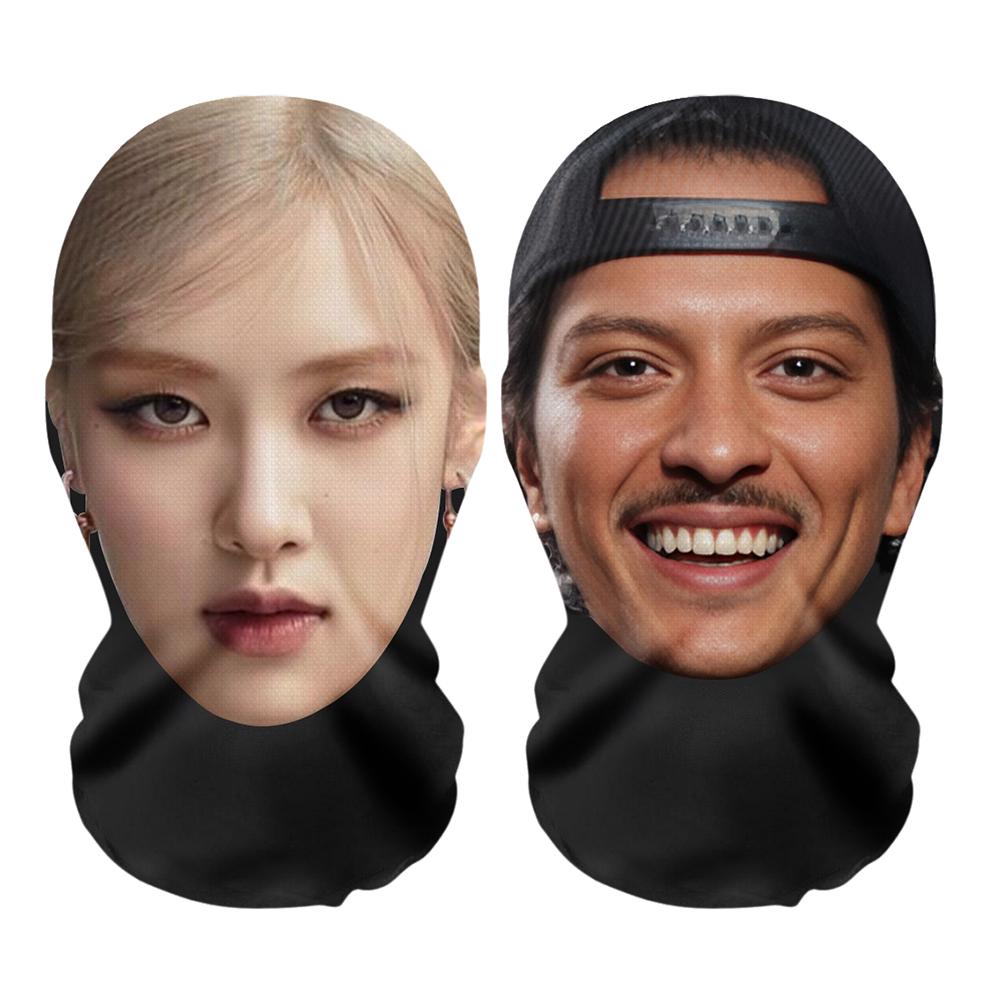 NUOVA APT Rose Mars Maschera Facciale Senza Cuciture Stampata in 3D Viso di Celebrità Maschera per Tutto il Viso Copricapo Divertente Sciarpa da Equitazione Copricapo Cosplay