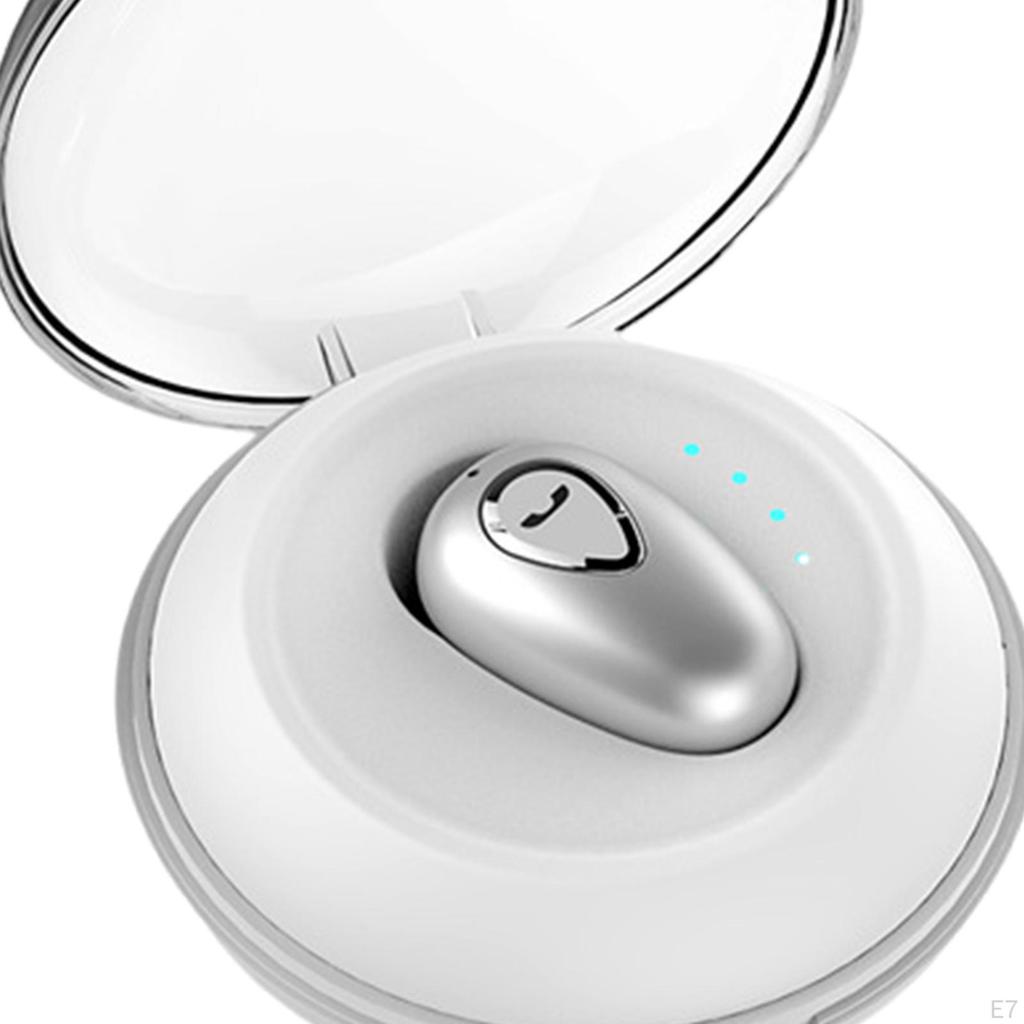 Mini Ture 5.0 Built-in Mic with Charging Case Invisible Stereo Earphones for iOS Android Sport