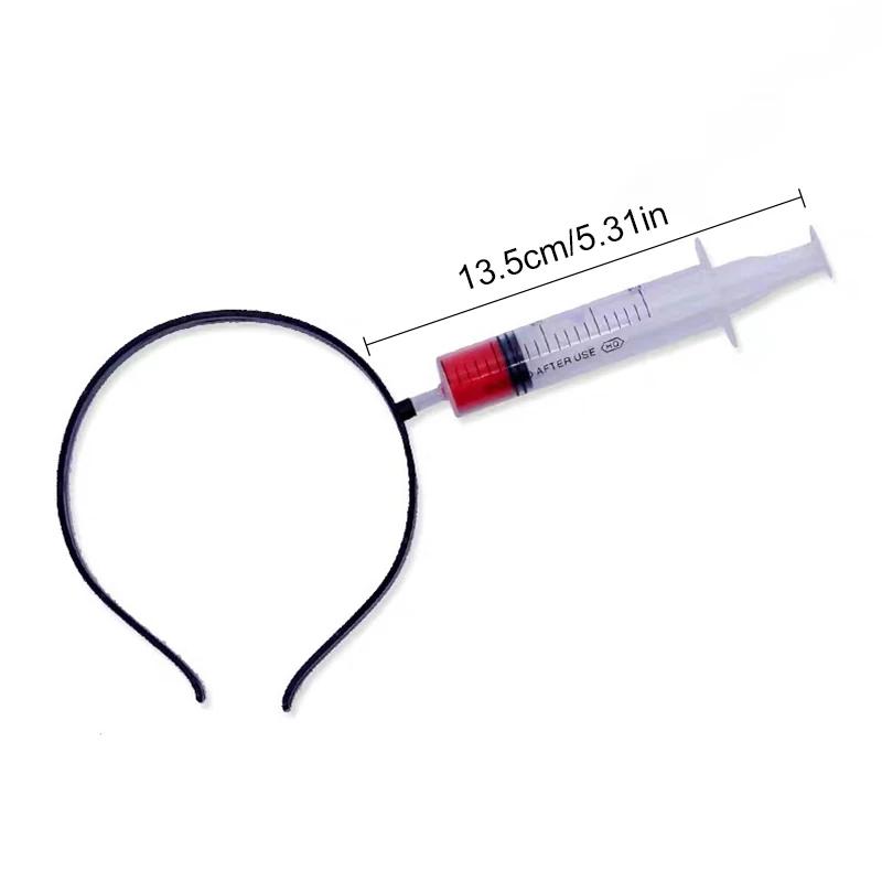 Halloween Party Horror Hair Bands Fake Knife Axe Cleaver Scissor Headbands Through Head Scary Masquerade Costume Photobooth Prop