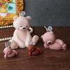 3D Cute Cartoon Bear Silicone Candle Mold DIY Home Decoration Silicone Mold For Resin Teddy Bear Candle Mold