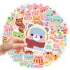 50PCS Cute Cartoon Stickers Kawaii Animal Sticker Waterproof Vinyl Decals for Guitar Bike Scrapbooking Skateboard Luggage Phone