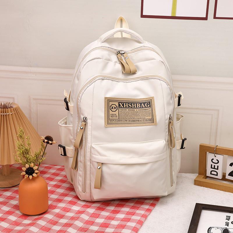Stylish Nylon School Backpack For High School And College Students With Lightweight Design