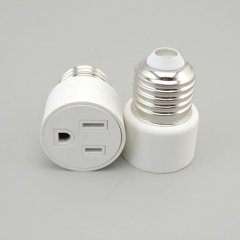 E26 E27 to EU US Converter Lamp Socket Screw LED Bulb Lighting E27 European America Plug Socket Light Holder