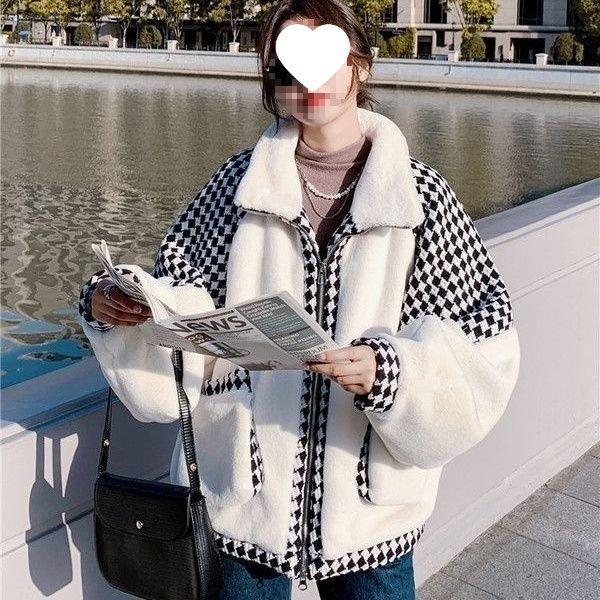 Women s Winter Lambswool Loose Coat 2025 Style - Plus Velvet & Thick Padded Cotton M