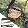 Rope Chain Saw Portable Survival Chain Saw Folding Anti-Slip 11-Tooth Chainsaw For Camping Gardening Outdoor Hiking Survival