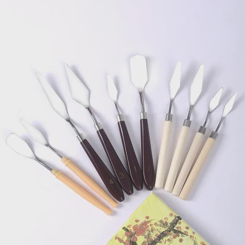 Acrylic Gouache Paint Scraper & Palette Knife Set for Art Oil Painting