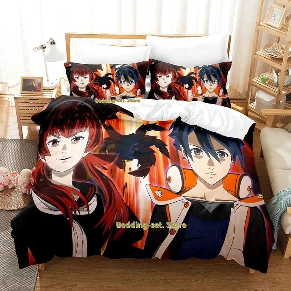 BBKBRNK Bedding Set Single Twin Full Queen King Size Bed Set Adult Kid Bedroom Duvetcover Sets 3D Print Anime Bed Sheet Set