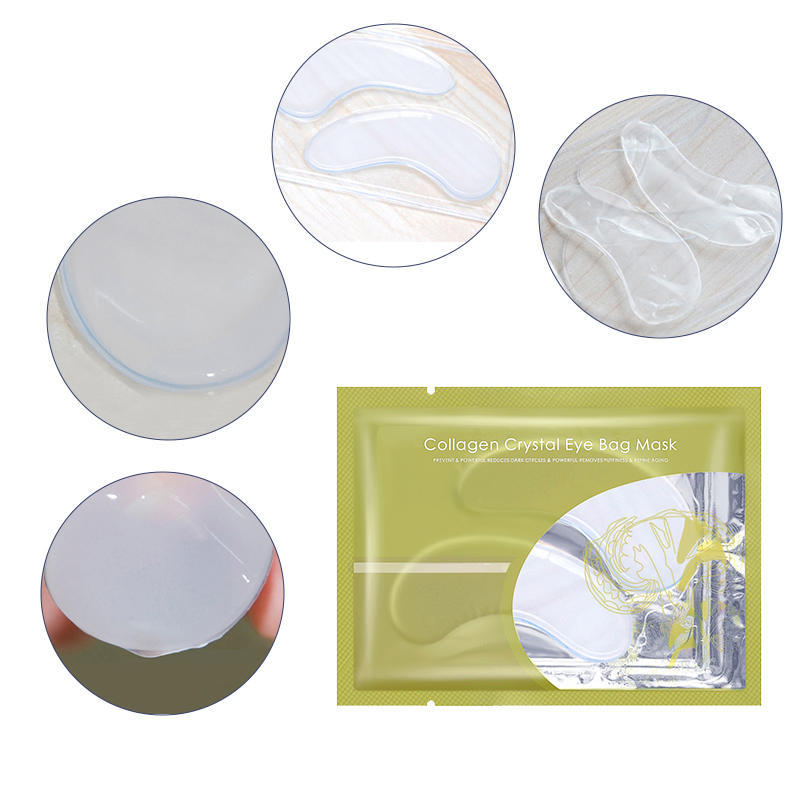 Máscara para os olhos Umidade Cristal Colágeno Pálpebra Patch Antirrugas