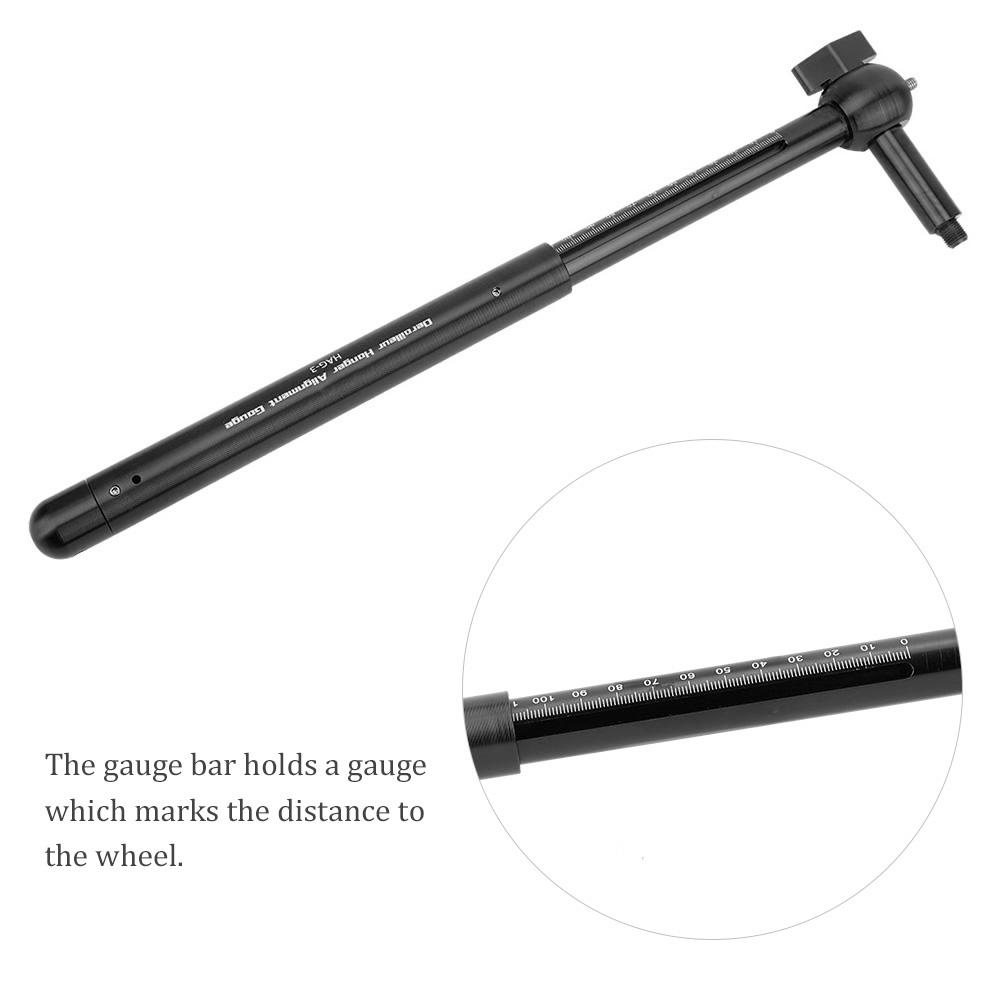 Fahrrad Schaltaugenrichtwerkzeug Schaltaugenausrichtungsmessgerät für Mountainbike schwarz