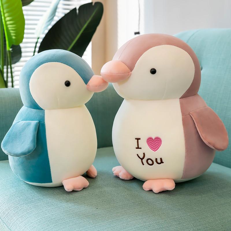 Adorable Pink Penguin Plush Toy Soft Stuffed Animal Gift For Kids And Adults