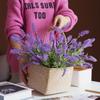 7-Branch 38cm Artificial Lavender Bouquet for Home Table Decor Hotel Wedding Floral Arrangement Fake Flower