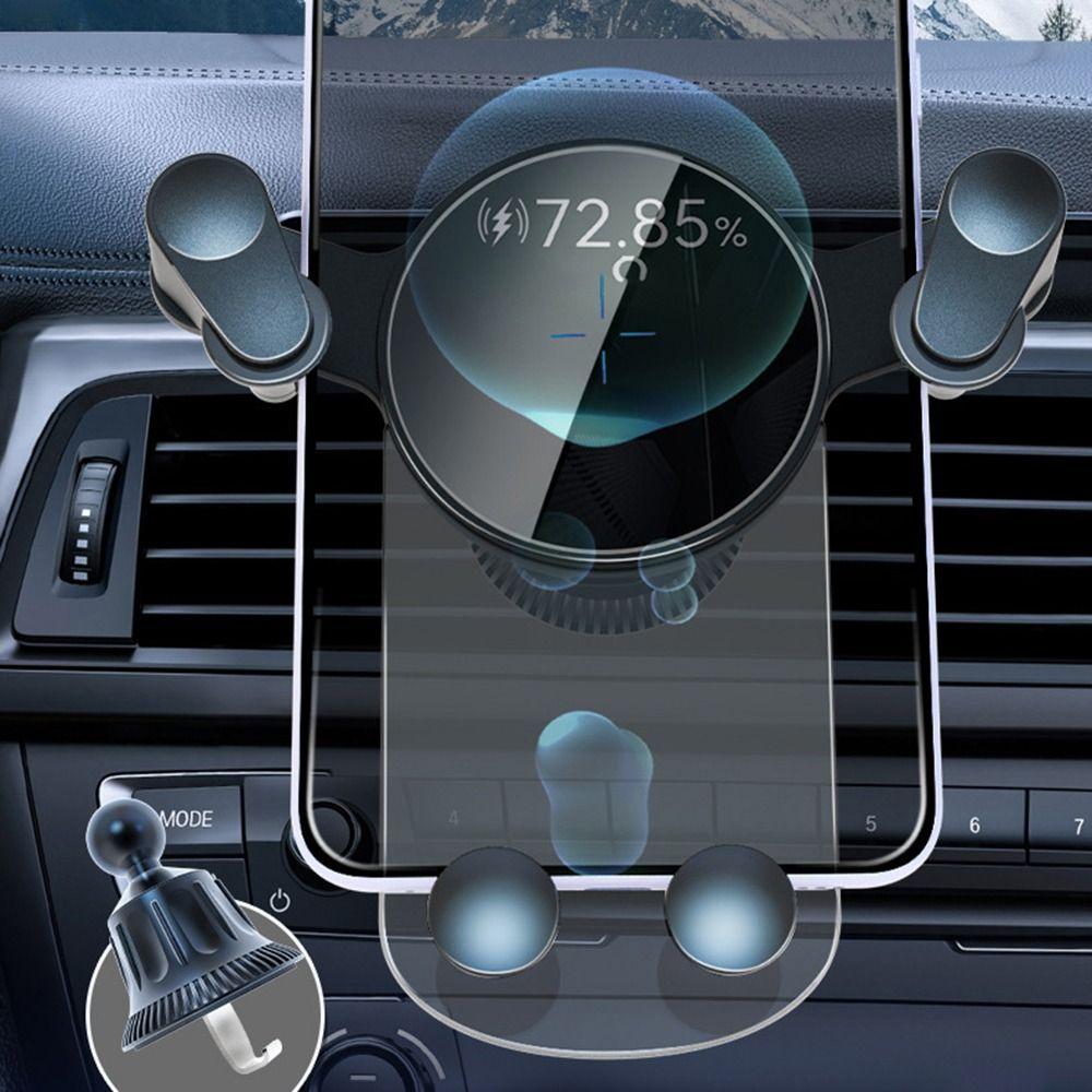 15W Wireless Charging Car Cell Phone Holder Bracket Universal Fast Charging Car Phone Holder Handsfree Car Mount