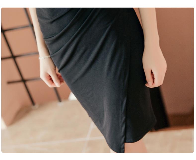 Korean Style Summer 2022 V-Neck Pleated Slimming Dress