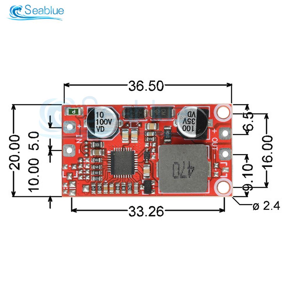 DC-DC Buck Converter Step Down Power Supply Module 12-100V to 5V/12V 3A Voltage Regulator For Solar Industrial Electric Vehicles