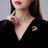 Natal Year Zodiac Horse Brooch New Men's and Women's Hollow Pin Light Luxury Neckline Corsage