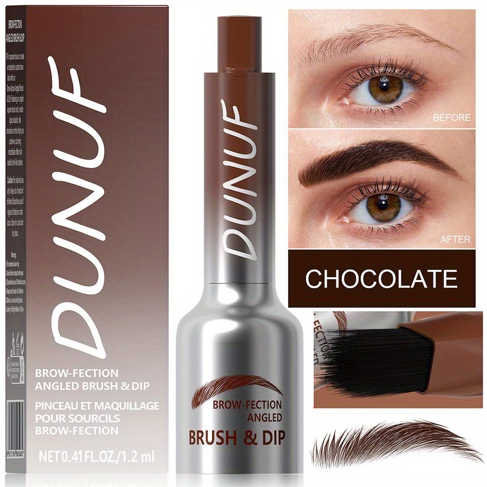 Brow Tint Dye with Brush Applicator – Fine Dye-by-Roots Formula for Long-Lasting, Natural, Fluffy Brows – Waterproof, Smudge-Proof