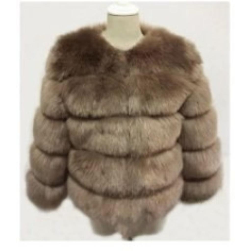 VAYLA Damen Mode Kunstpelzmantel Super Heiß Herbst Winter Damen Kurzer Kunstfuchs Pelz Flauschige Jacke Hohe Qualität 7XL Damen Pelzige Mäntel